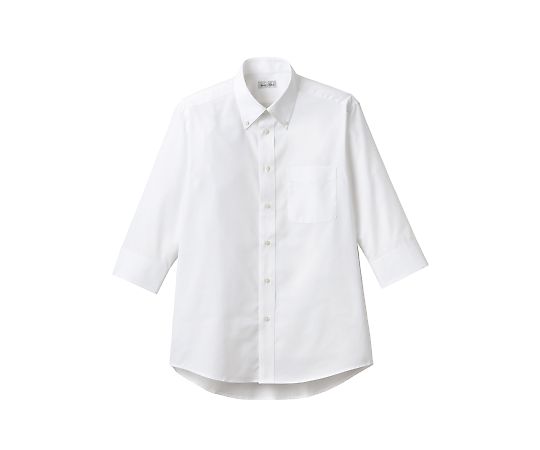 FACE オックスフォード七分袖シャツ ホワイト S FB4555U-15 S 1枚（ご注文単位1枚）【直送品】