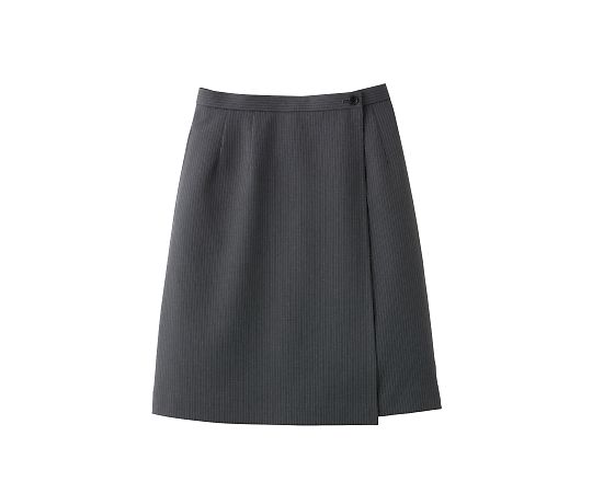 FACEスーツ ラップキュロット(ストライプ) チャコールグレー 17G FC3001L-12 17G 1枚（ご注文単位1枚）【直送品】