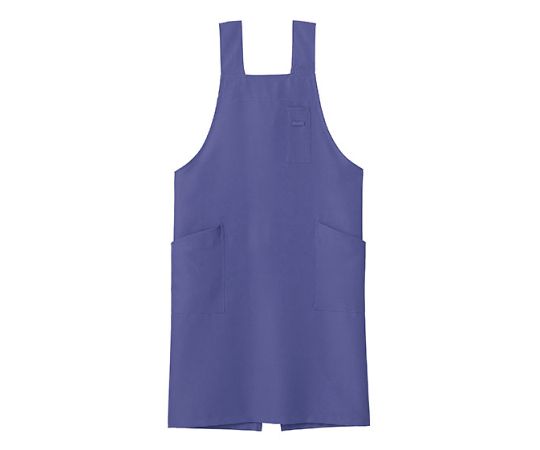 FACE H型胸当てエプロン ブルー M FK7164-7 M 1枚（ご注文単位1枚）【直送品】