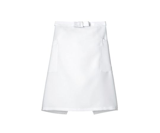 FACE ミドルエプロン ホワイト フリー FK7166-15 1枚（ご注文単位1枚）【直送品】