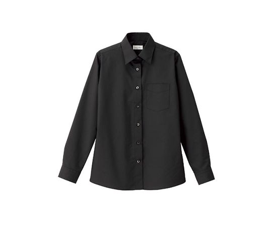 FACE レディスレギュラーカラー長袖ブラウス ブラック 17G FB4035L-16 17G 1枚（ご注文単位1枚）【直送品】