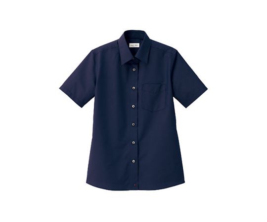 FACE レディスレギュラーカラー半袖ブラウス ネイビー 7G FB4036L-8 7G 1枚（ご注文単位1枚）【直送品】