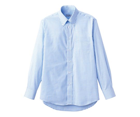 FACE グラフチェック長袖シャツ ブルー 4L FB4506U-7 4L 1枚（ご注文単位1枚）【直送品】