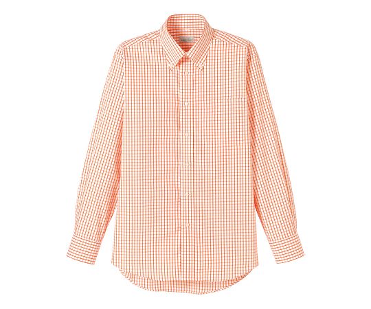 FACE グラフチェック長袖シャツ オレンジ S FB4506U-13 S 1枚（ご注文単位1枚）【直送品】