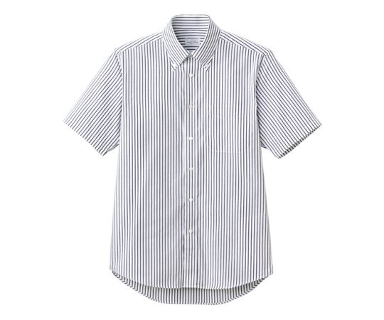 FACE ストライプ半袖シャツ ブラック S FB4509U-16 S 1枚(ご注文単位1枚)【直送品】