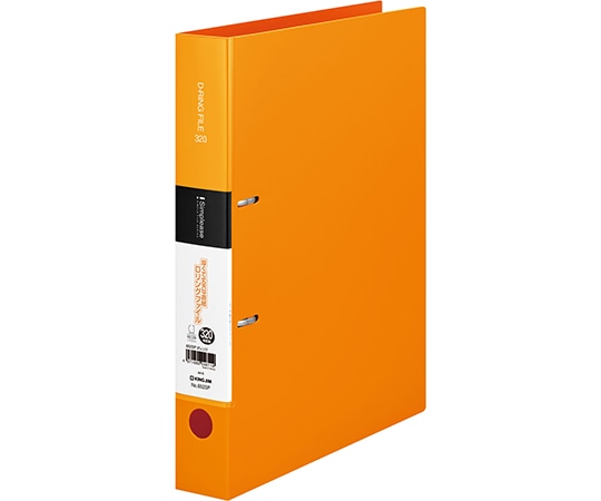 キングジム シンプリーズ Dリングファイル オレンジ 652SP 1冊(ご注文単位1冊)【直送品】