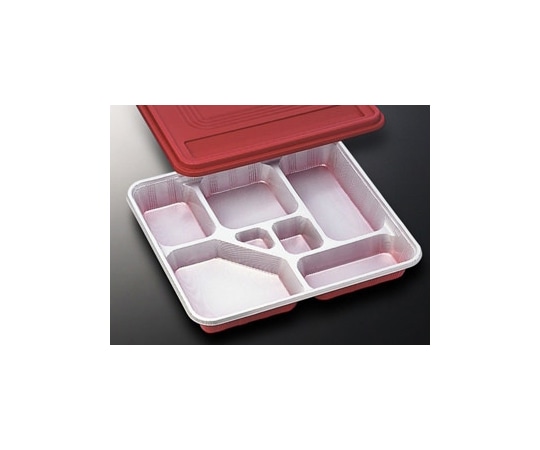 中央化学 仕出弁当 DX仕切 Rー6ーN 共蓋付 20枚入 22608 1袋(ご注文単位1袋)【直送品】