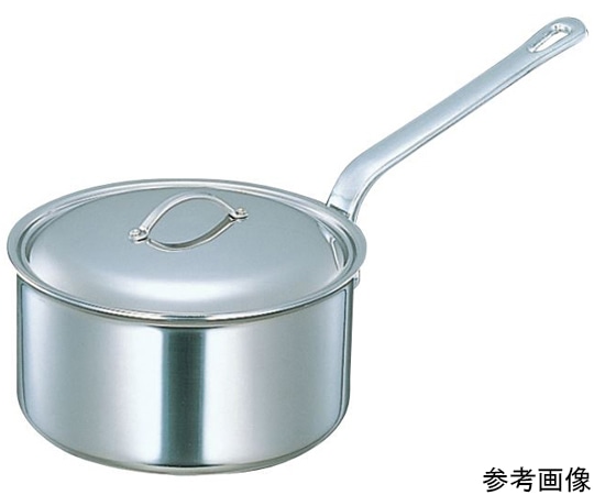 シモリュウ プロシードⅡ 深型片手鍋 蓋付 2.8L 18cm 402(18cm) 1個（ご注文単位1個）【直送品】