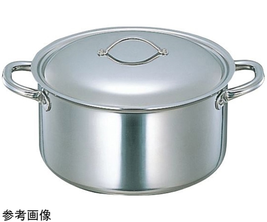 シモリュウ プロシードⅡ 深型両手鍋 蓋付 6.3L 24cm 603(24cm) 1個（ご注文単位1個）【直送品】