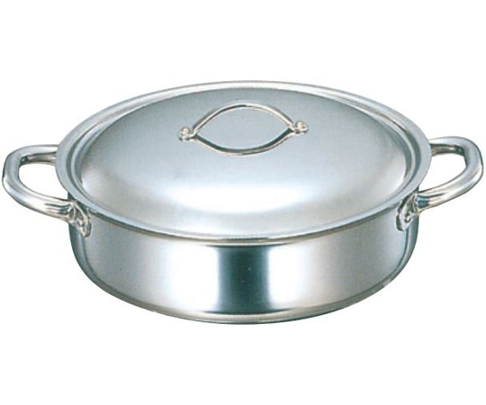 シモリュウ プロシードⅡ 卓上鍋型両手鍋 蓋付 24cm 604(24cm) 1個（ご注文単位1個）【直送品】