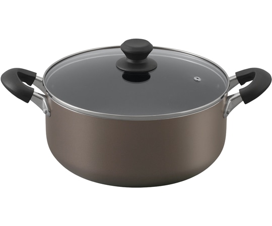 アイリスオーヤマ ダイヤモンドコート 両手なべ 26cm ブラウン DIS-P26 1個（ご注文単位1個）【直送品】