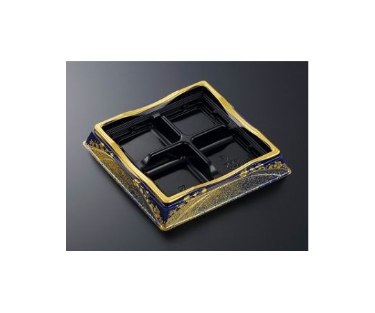 中央化学 刺身・鮮魚容器 HS天城 12-3 4Sまきえ紺-BK本体 300枚 256446 1ケース(ご注文単位1ケース)【直送品】