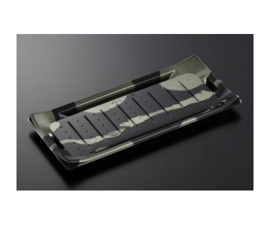 中央化学 寿司容器 HS波ね皿 33-15 壮月BK-BK身 400枚 186536 1ケース(ご注文単位1ケース)【直送品】