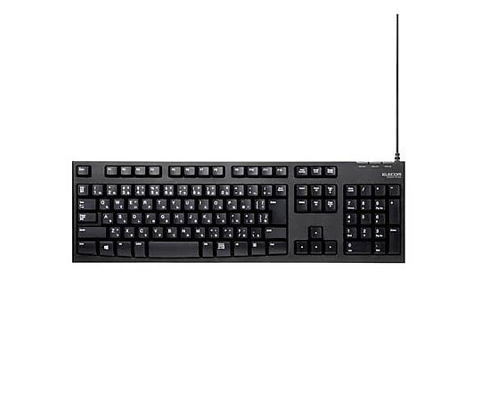 エレコム 452x138x29.6mm キーボード(USB/ブラック) EA764AB-13B 1個(ご注文単位1個)【直送品】