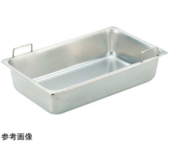 スギコ産業 18-8 固定ハンドル付ホテルパン 1/2サイズ H150mm SH-1506H-R 1個（ご注文単位1個）【直送品】