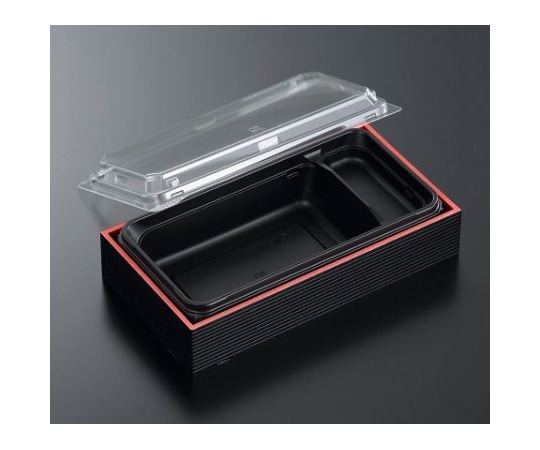 中央化学 折箱 CWAT 302 黒-E赤黒(ボ)本体・蓋セット 240枚 264101 1ケース(ご注文単位1ケース)【直送品】