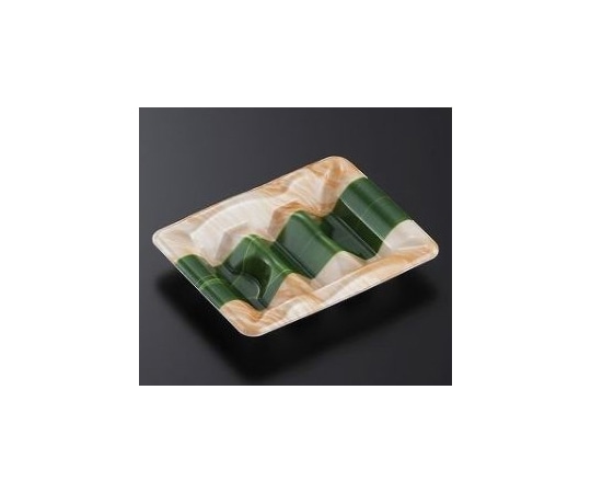 中央化学 寿司容器 豊味巻 3段 笹木肌 身 2400枚 218446 1ケース(ご注文単位1ケース)【直送品】