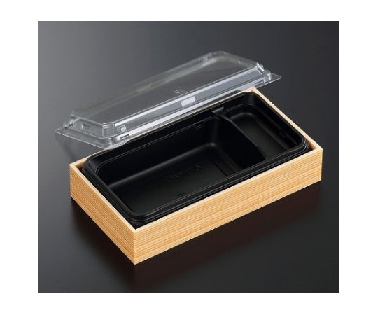 中央化学 折箱 CWAT 302 黒-赤杉(ボ)本体・蓋セット 240枚 263814 1ケース(ご注文単位1ケース)【直送品】