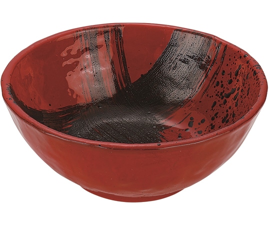 福井クラフト 丸小鉢 黒刷毛目塗 φ112mm 50021881 1個（ご注文単位1個）【直送品】