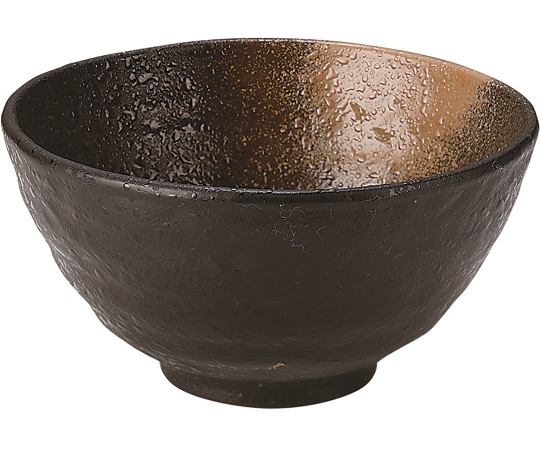 福井クラフト 深小鉢 金吹茶タタキ塗 φ118mm 50021920 1個（ご注文単位1個）【直送品】