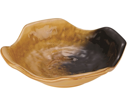 福井クラフト 隅切角鉢 黄瀬戸塗 φ130mm 50021975 1個（ご注文単位1個）【直送品】