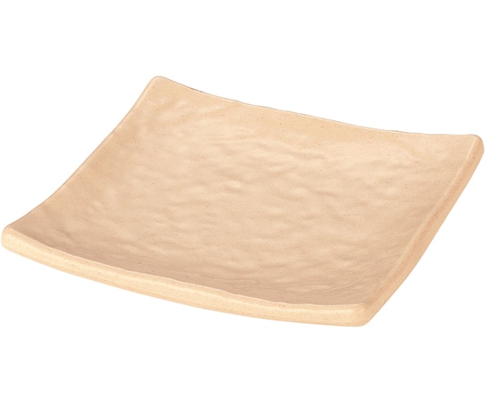 福井クラフト 正角皿 粉引(汚染防止加工塗) φ118mm 50022045 1個（ご注文単位1個）【直送品】