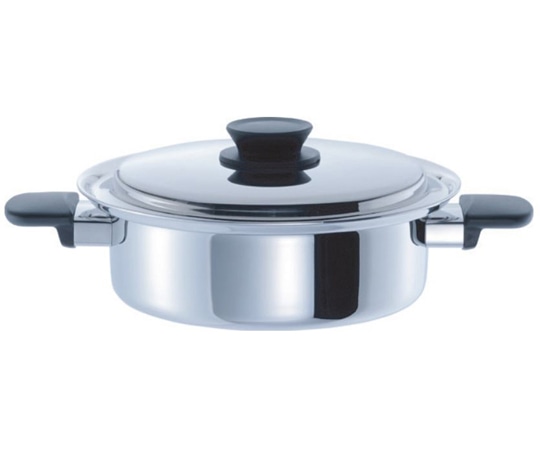 ウルシヤマ金属工業 エテルナ 両手浅型鍋 3.4L 23cm 1個（ご注文単位1個）【直送品】