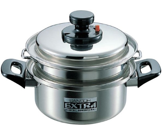 シモリュウ エクストラ 両手二段蒸し器 18cm 104(18cm) 1個（ご注文単位1個）【直送品】