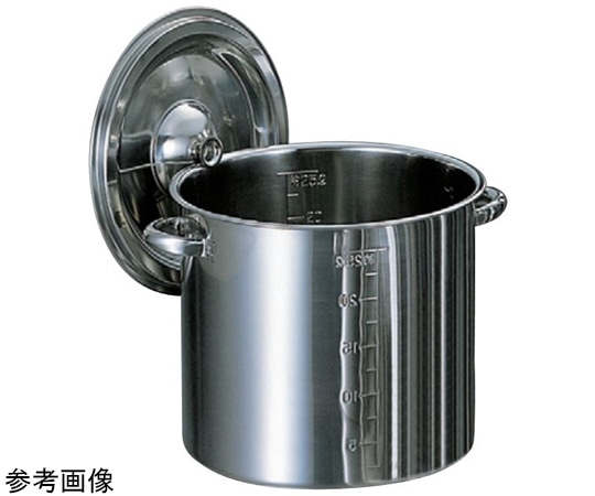 赤川器物製作所 AG モリブデン目盛付 寸胴鍋 4.5L 18cm 18cm(手無) 1個（ご注文単位1個）【直送品】