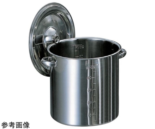 赤川器物製作所 AG 18-8 目盛付 寸胴鍋 1.4L 12cm(手無) 1個（ご注文単位1個）【直送品】