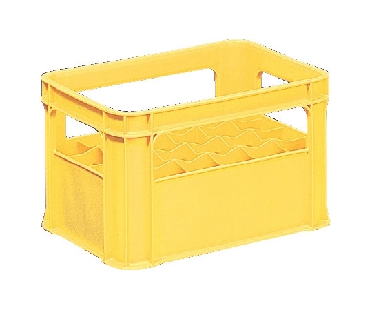 サンコー(三甲) ボトルクレート #350-2-24 イエロー 20290000YE201 1個(ご注文単位1個)【直送品】