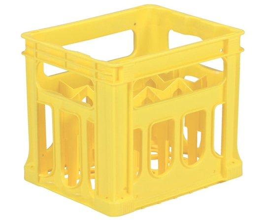 サンコー(三甲) ボトルクレート #720-12-2 イエロー 20315900YE201 1個(ご注文単位1個)【直送品】