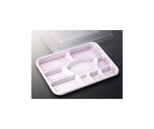 中央化学 仕出弁当 DX仕切 Rー12ーN 透明蓋付 120枚 95208 1ケース(ご注文単位1ケース)【直送品】