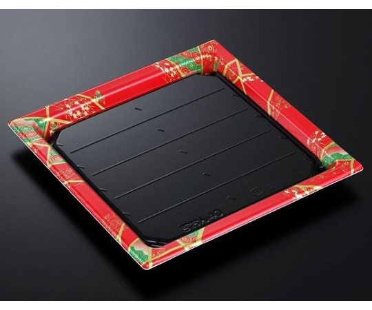 中央化学 寿司容器 祗園40 色絵R-BK 身(160)160枚 290189 1ケース(ご注文単位1ケース)【直送品】