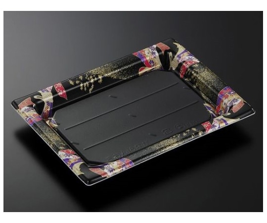 中央化学 寿司容器 祗園18長 にぎわいBK-BK 身 400枚 137208 1ケース(ご注文単位1ケース)【直送品】