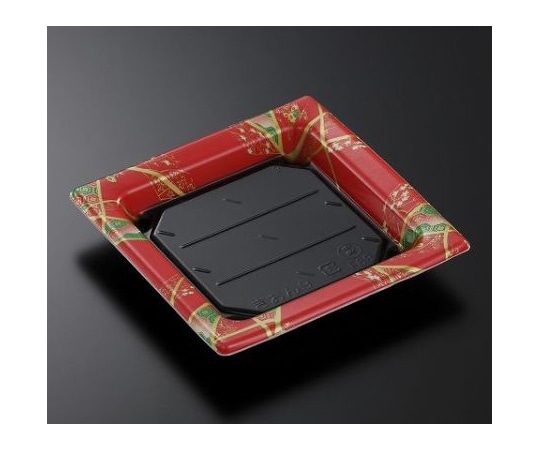 中央化学 寿司容器 祗園 9 色絵R-BK 身 600枚 135954 1ケース(ご注文単位1ケース)【直送品】