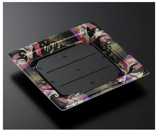 中央化学 寿司容器 祗園12 にぎわいBK-BK 身 450枚 136374 1ケース(ご注文単位1ケース)【直送品】