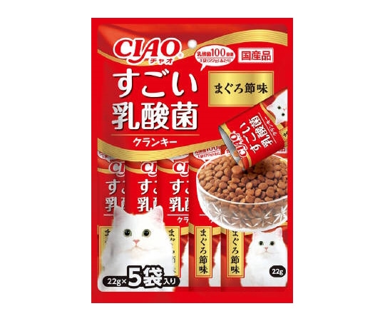 いなばペットフード すごい乳酸菌クランキー マグロ節 22g×5本入 P-231 1袋（ご注文単位1袋）【直送品】