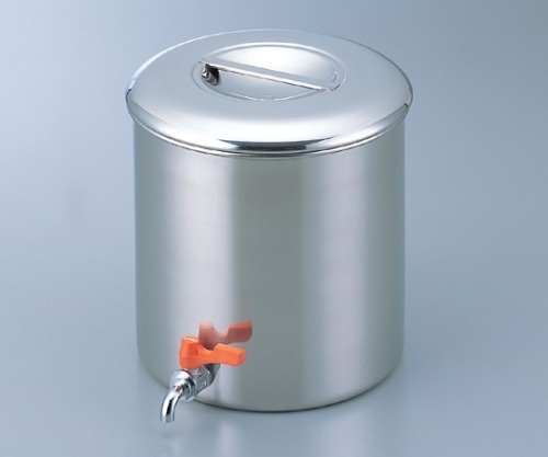 丸山ステンレス 蛇口付ポット(SUS304) 18型  1個（ご注文単位1個）【直送品】