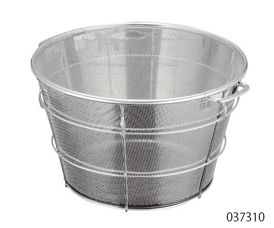 本間冬治工業 BK 18-8パンチング遠心脱水ざる 45cm 穴径φ5mm 把手B  1個（ご注文単位1個）【直送品】