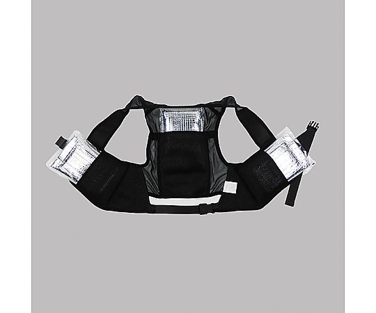 日本緑十字社 ピタッと冷却ベスト 標準パッケージ XLサイズ ブラック 胸回り115×145cm 375669 1枚(ご注文単位1枚)【直送品】