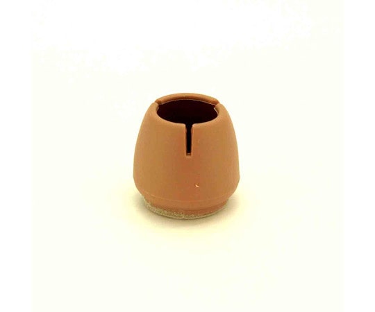 和気産業 ワイドフェルトキャップ 丸脚用 21-32mm 薄茶 BC-702 1個(ご注文単位1個)【直送品】