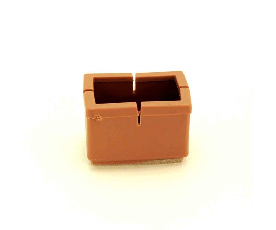 和気産業 ワイドフェルトキャップ 長角脚用 24-30mm×40-45mm 薄茶 4個入 GK-804 1袋(ご注文単位1袋)【直送品】