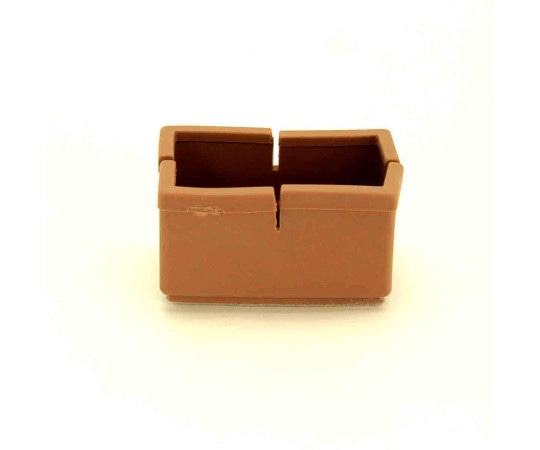 和気産業 ワイドフェルトキャップ 長角脚用 24-30mm×50-55mm 薄茶 4個入 GK-805 1袋(ご注文単位1袋)【直送品】