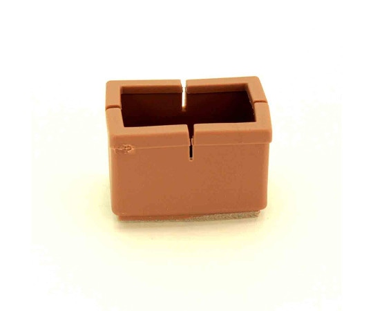 和気産業 ワイドフェルトキャップ 長角脚用 薄茶 Sサイズ BC-804 1個(ご注文単位1個)【直送品】