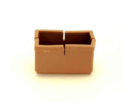 和気産業 ワイドフェルトキャップ 長角脚用 薄茶 Lサイズ BC-805 1個(ご注文単位1個)【直送品】