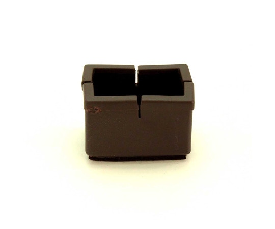 和気産業 ワイドフェルトキャップ 長角脚用 濃茶 Sサイズ BC-814 1個(ご注文単位1個)【直送品】