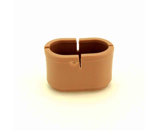 和気産業 ワイドフェルトキャップ 長丸脚用 22-28mm×44-50mm 薄茶 4個入 GK-704 1袋(ご注文単位1袋)【直送品】