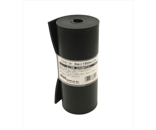 和気産業 ゴムロール 厚み3mm×幅150mm×長さ1m GR-12 1巻(ご注文単位1巻)【直送品】