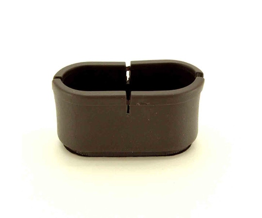 和気産業 ワイドフェルトキャップ 長丸脚用 濃茶 Lサイズ BC-715 1個(ご注文単位1個)【直送品】